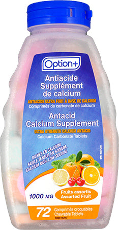 OPTION+ ANTACID ULTRA STRENGTH FRUITS ASTD TB 72