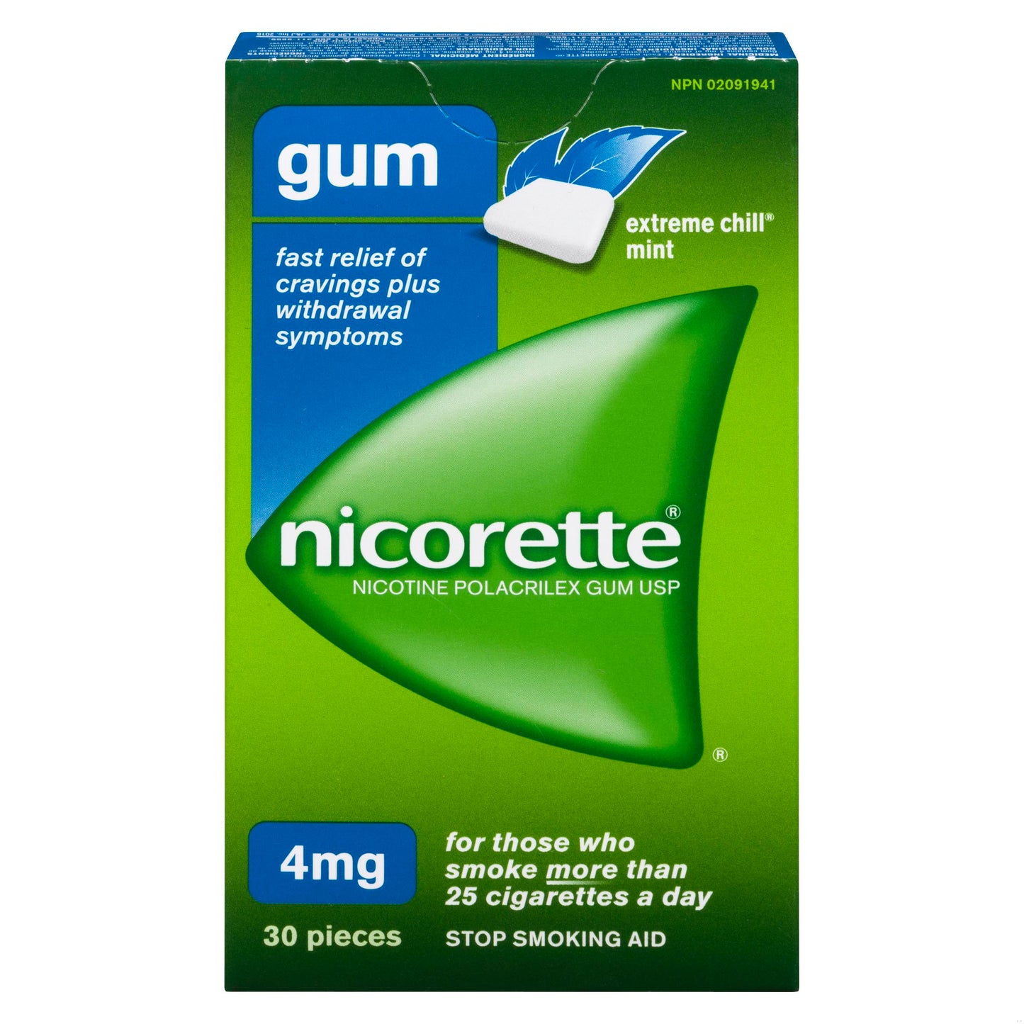 NICORETTE GUM 4MG EX CH MN30