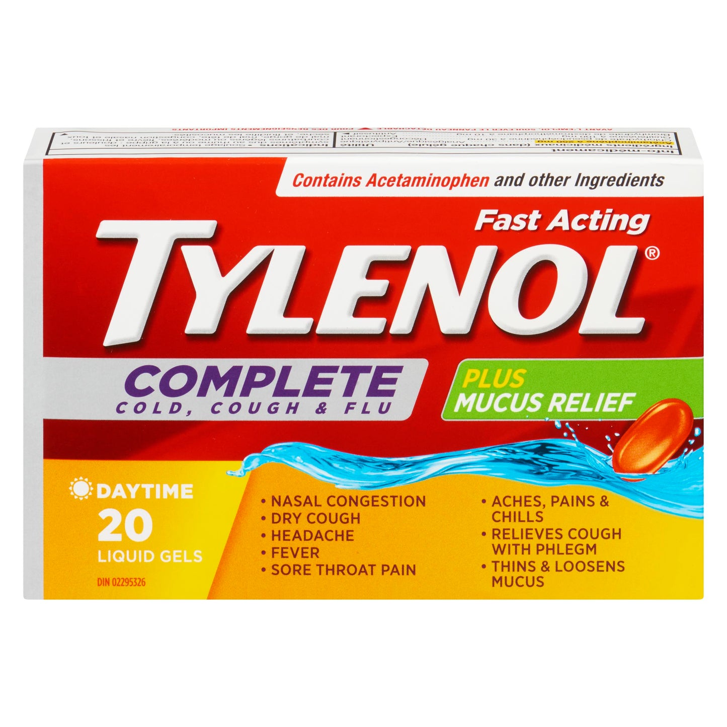 TYLENOL COMPLET COUGH/COLD/FLU CAP 20