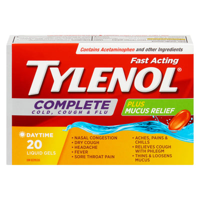 TYLENOL COMPLET COUGH/COLD/FLU CAP 20