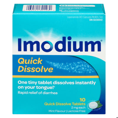 IMODIUM QUICK DISOLVE TB 2MG 10