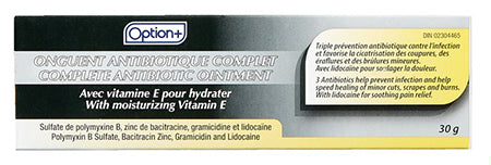 OPTION+ OINTMENT ANTIBIOTIC COMPLETE 30G