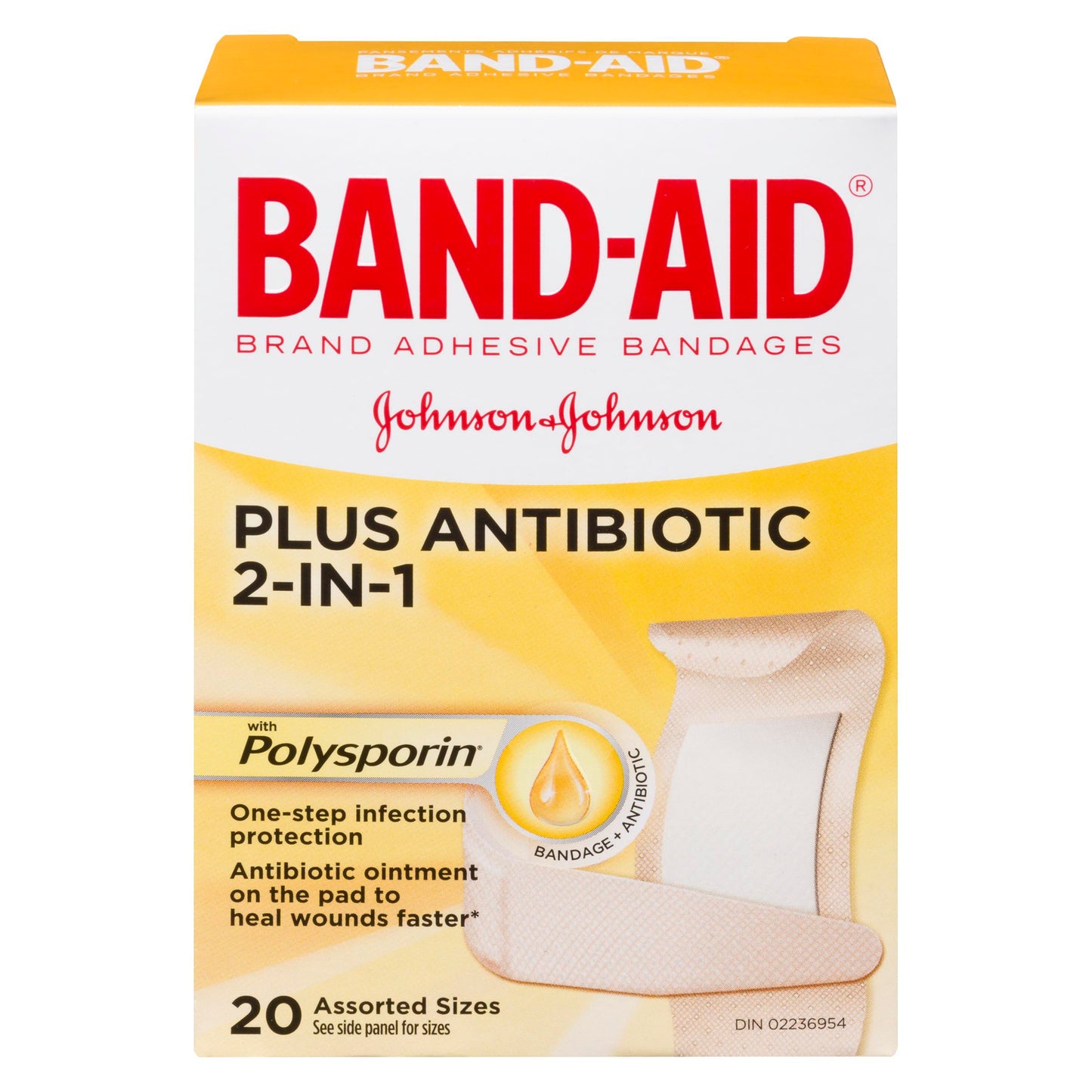 BAND-AID ANTIBIOTIC ASTD SIZE 20