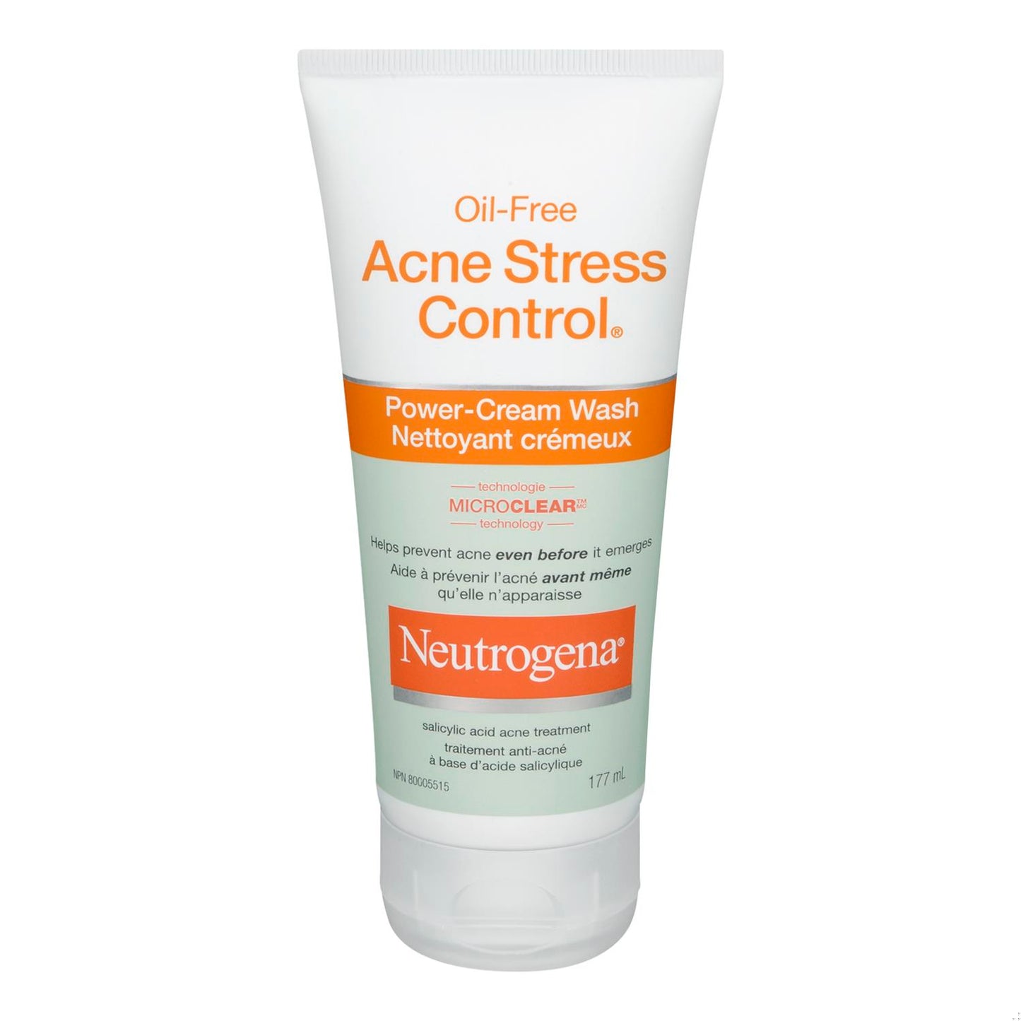 NEUTROGENA OIL FREE ACNE CREAM WASH 177ML