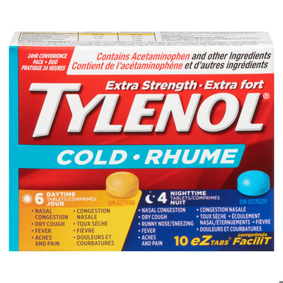 TYLENOL COLD XST TB DAY/NIGHT 6+4