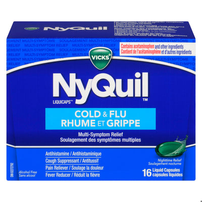 VICKS NYQUIL COLD&FLU LIQ CAPS 16