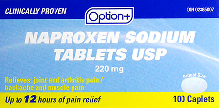 OPTION+ NAPROXEN TB 220MG 100
