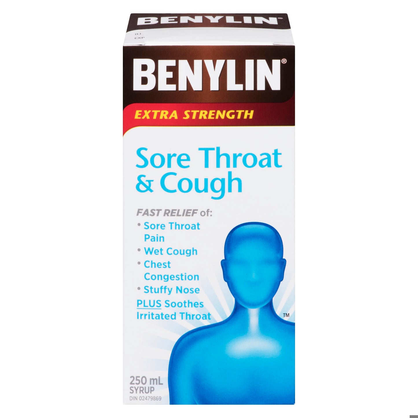 BENYLIN SYRUP SORE THROAT+COUGH XST 250ML