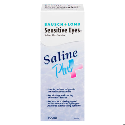BAUSCH&LOMB SE SALINE SOL PLUS 355ML