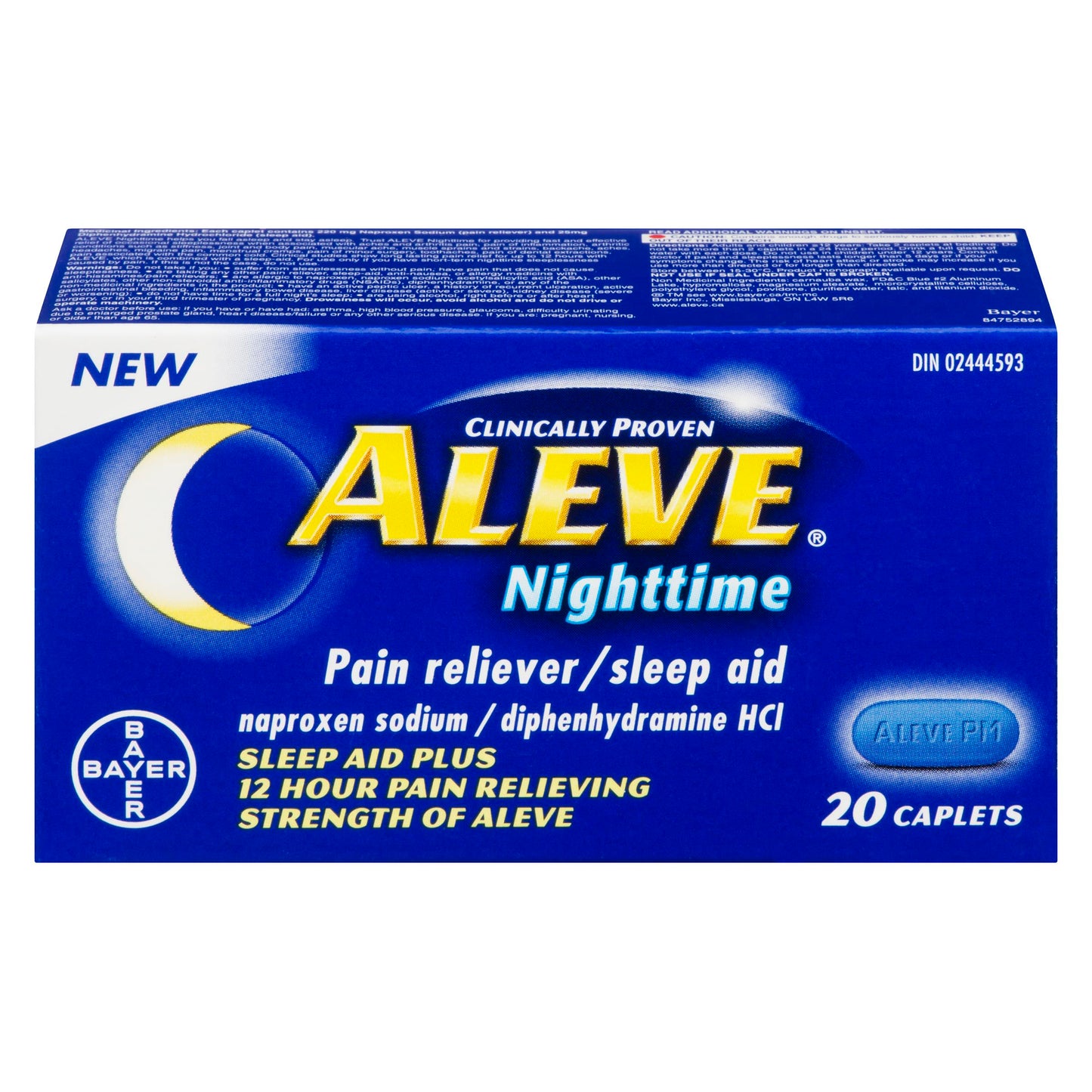ALEVE PM NIGHTTIME CAPS 20
