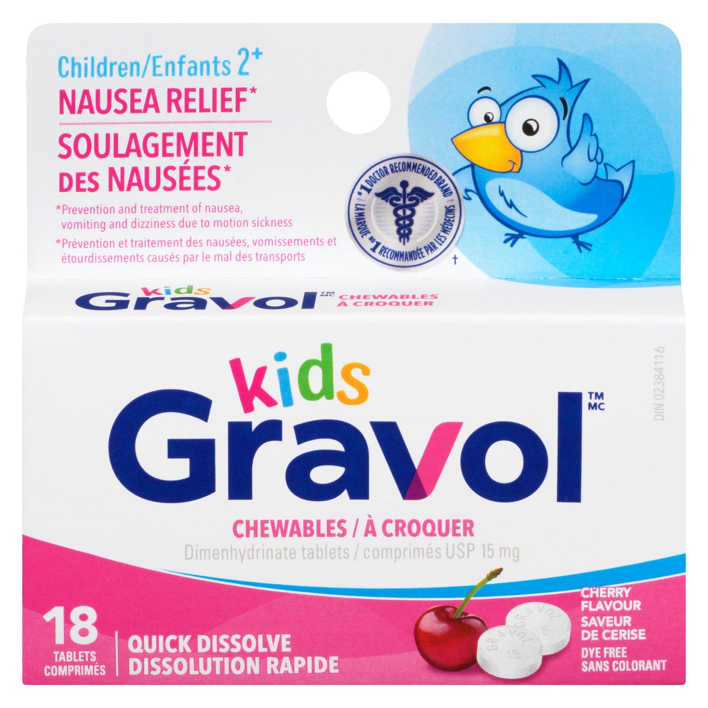 GRAVOL CHILDREN CHEW TB 15MG 18