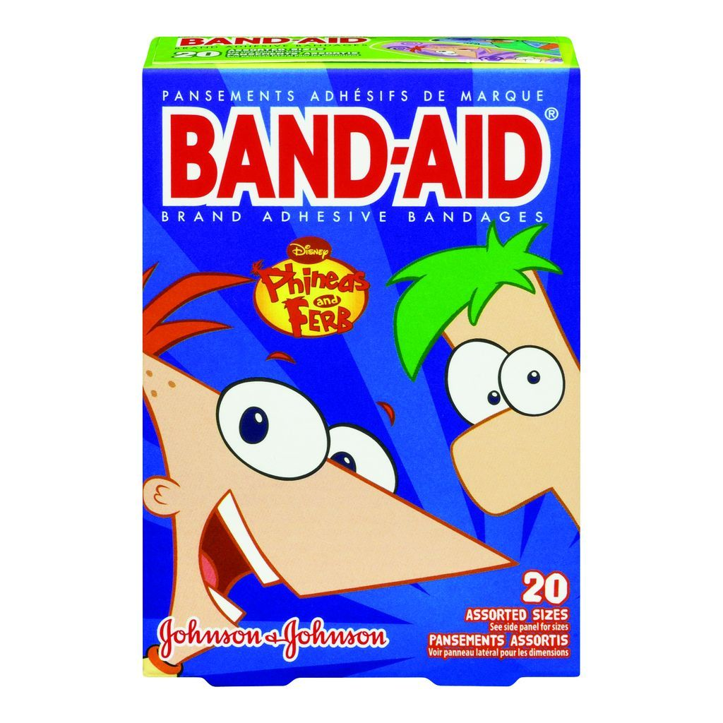 BAND-AID DISNEY PHINEAS & FERB ASTD 20