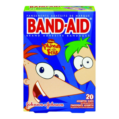 BAND-AID DISNEY PHINEAS & FERB ASTD 20