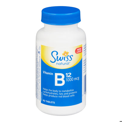 SWISS VIT B12 1000MCG TABS 90'S