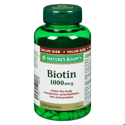 NATURE'S BOUNTY BIOTIN 1000MCG TB 200