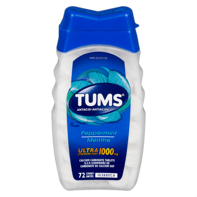 TUMS ULTRA PEPPERMINT TB 1000MG 72