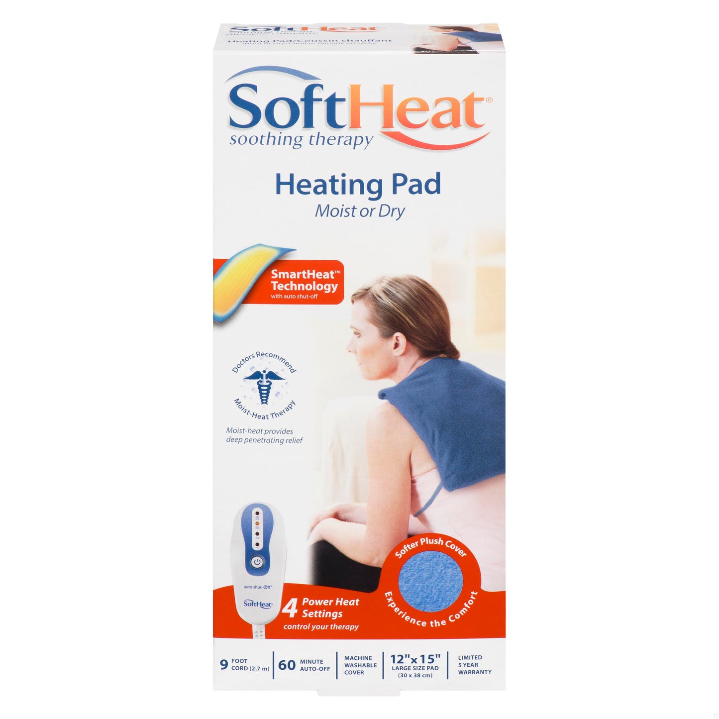 KAZ HEATING PAD SOFT HEAT STANDARD SIZE HP710CA