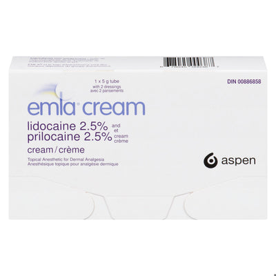 EMLA CR W/2 DRESSINGS 5G