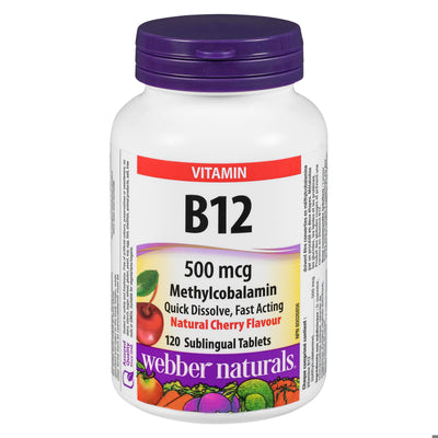 VIT B12 SUBLINGUAL CHERRY 500MCG TB 120