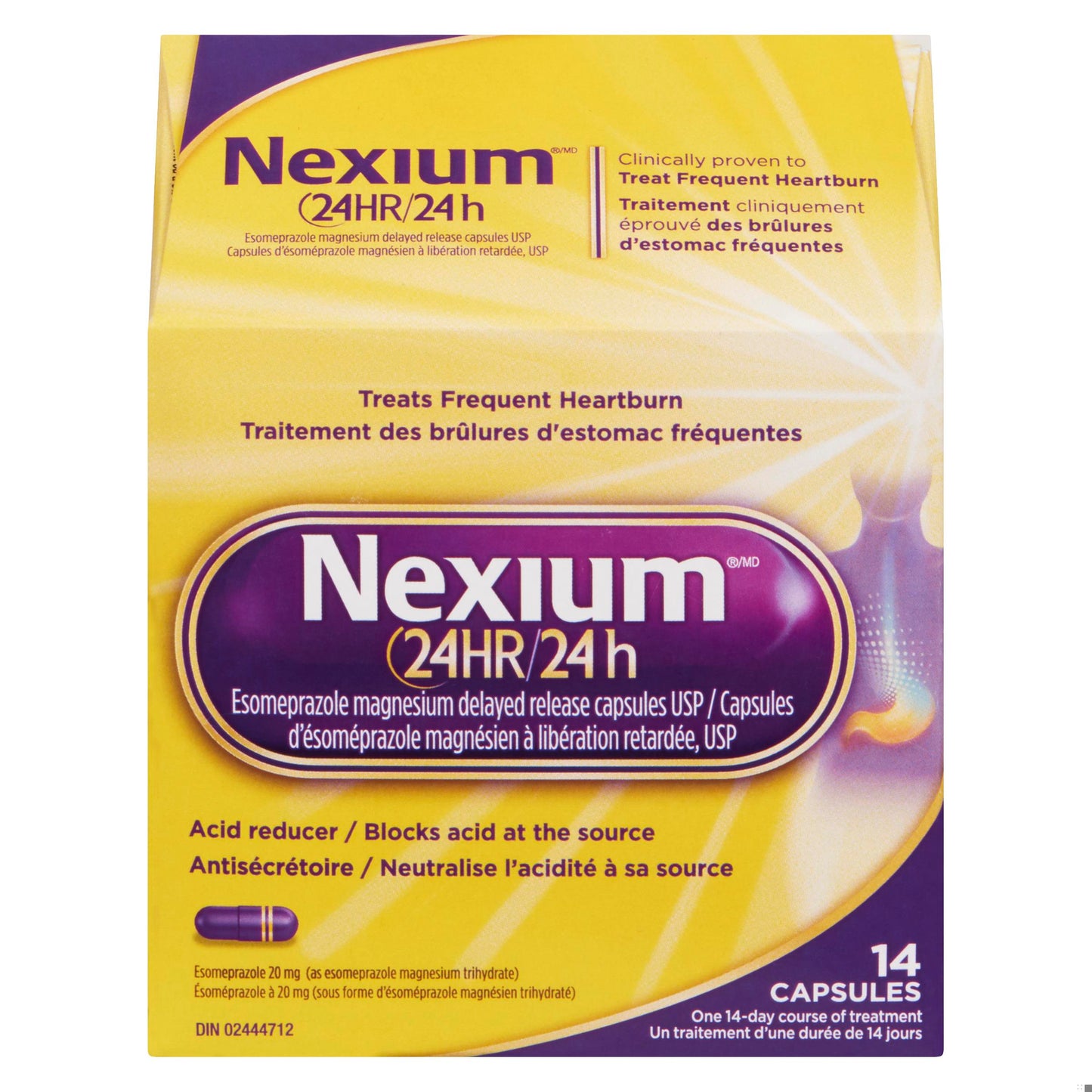 NEXIUM 24HR CAPS 20MG 14