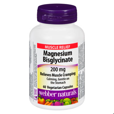 MAGNESIUM BISGLYCINATE 200MG 60 WEBBER