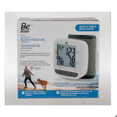 BE BETTER WRIST AUTO BLOOD PRESSURE MONITOR