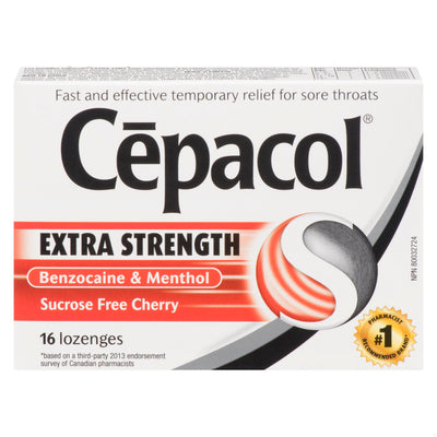 CEPACOL LOZ EXTRA STRENGHT CHERRY SF 16