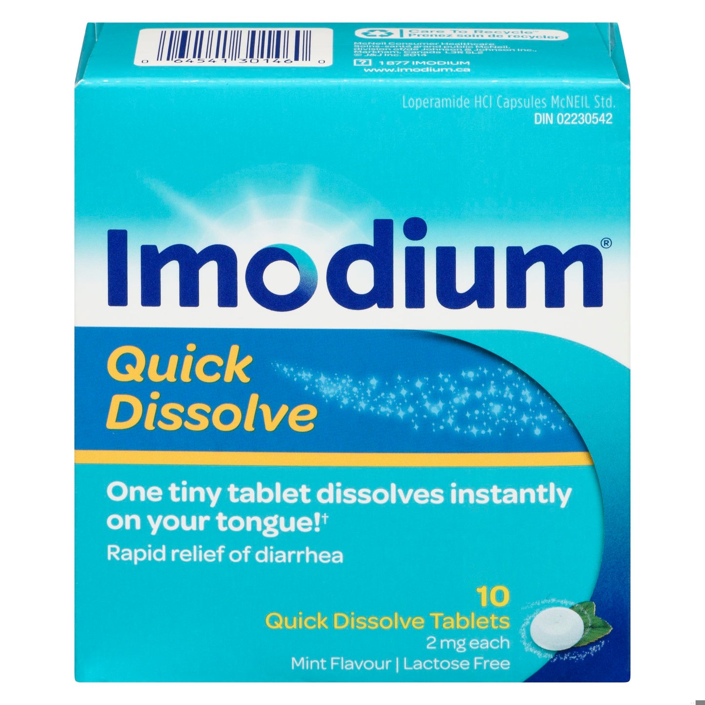 IMODIUM QUICK DISOLVE TB 2MG 10