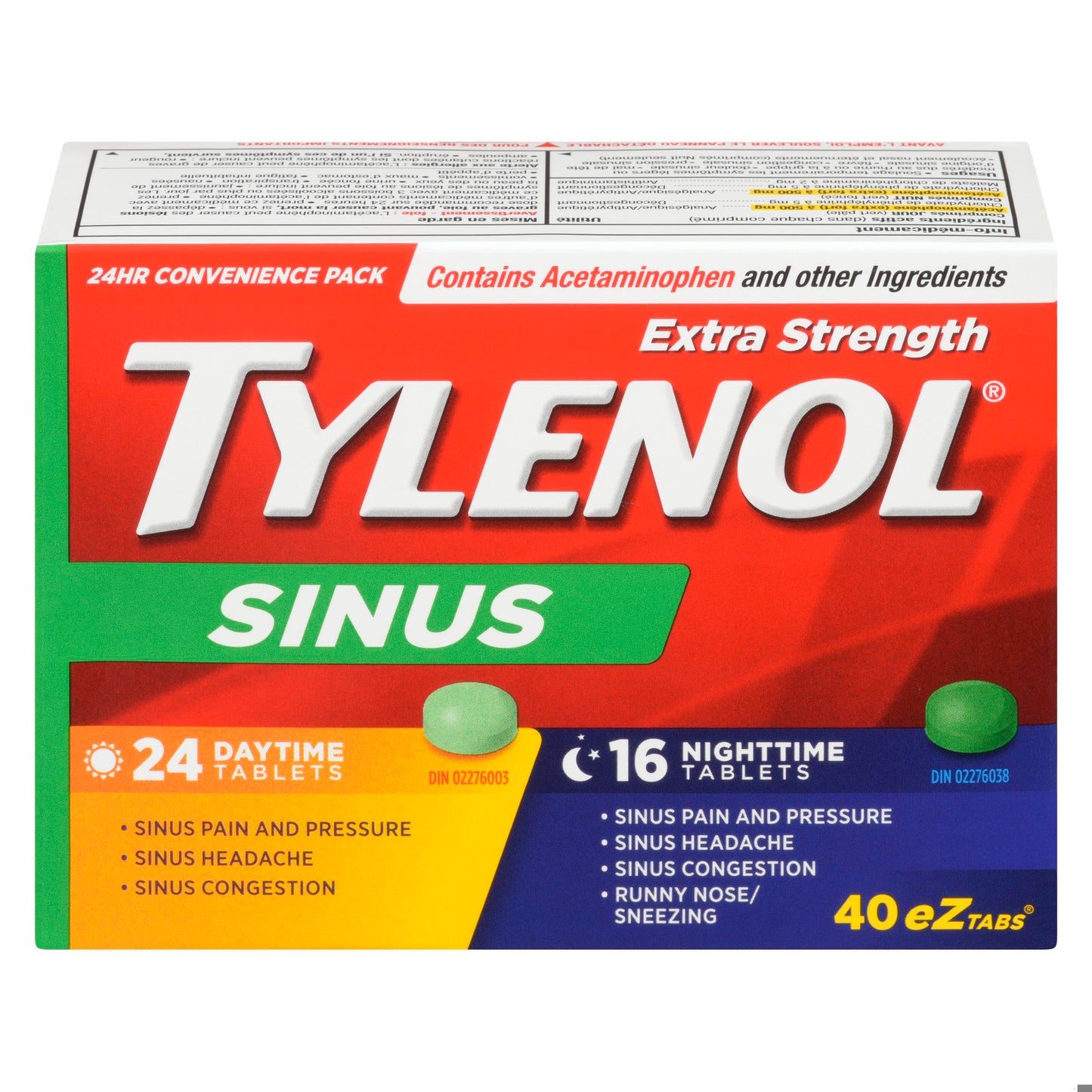 TYLENOL SINUS ES D\N 24+16