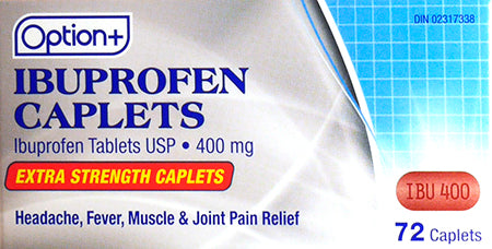 OPTION+ IBUPROFEN XST CPLT 400MG 72