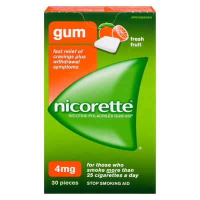 NICORETTE GUM 4MG FR FRT 30