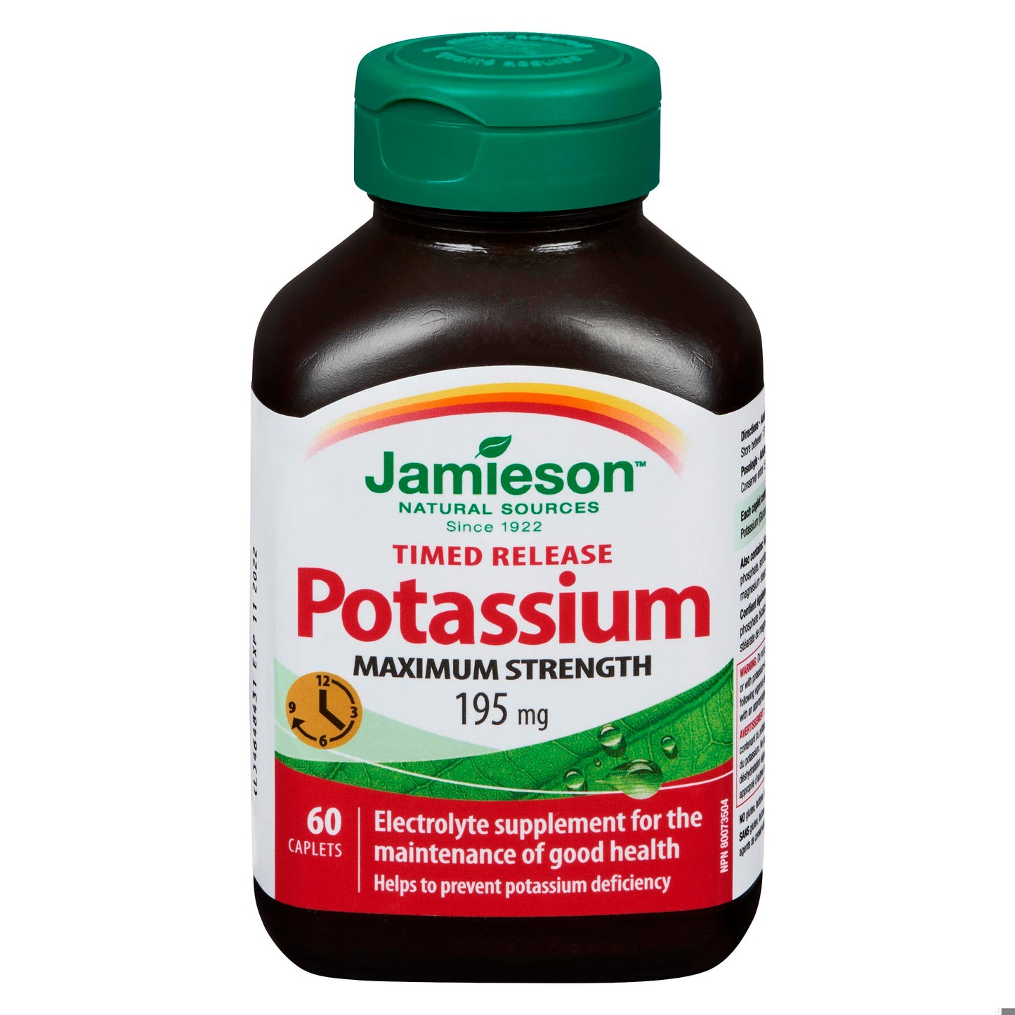 POTASSIUM CPLT 195MG TR 60 JAMIESON