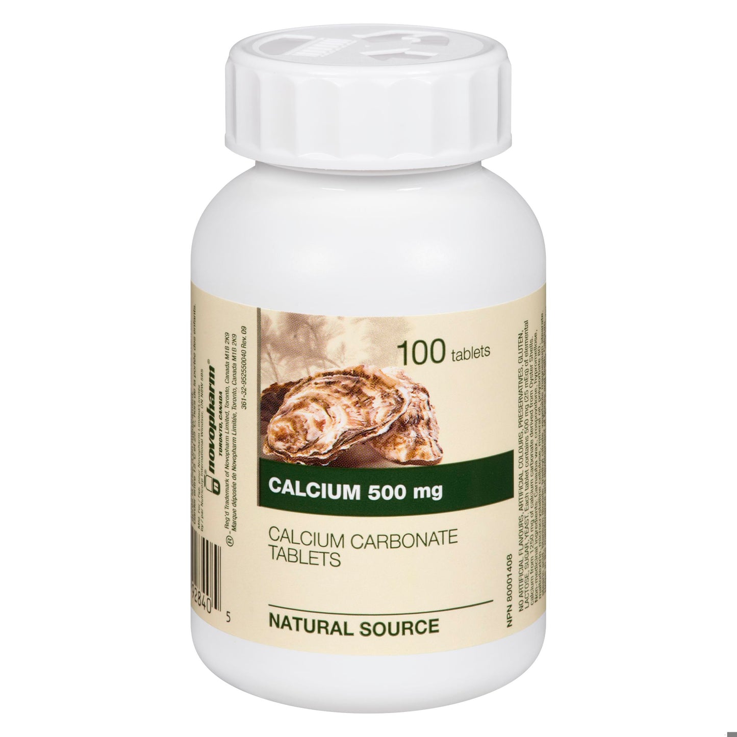CALCIUM OYSTER SHELL TB 500MG 100 NOVO