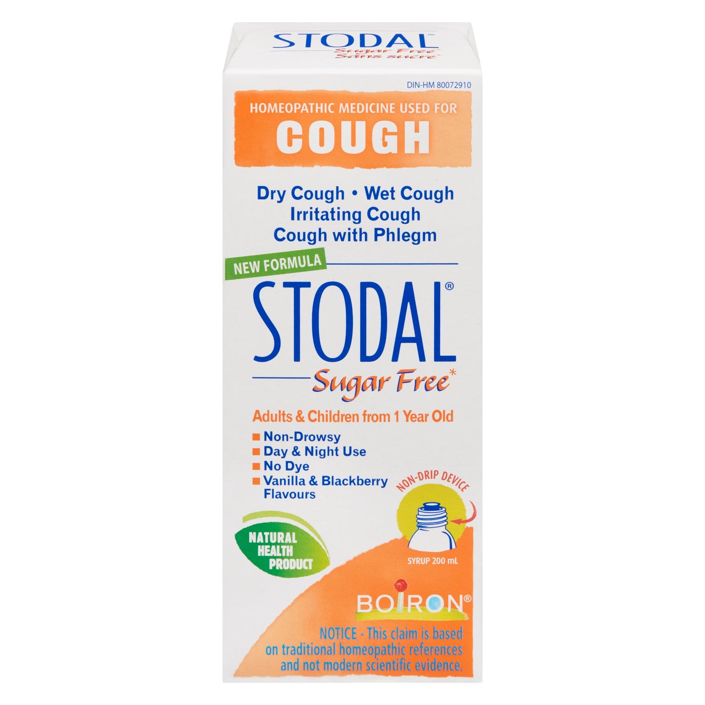 STODAL ADULT SUGAR FREE 200ML