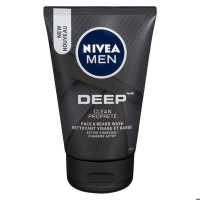 NIVEA MEN DEEP FACE & BEARD WASH 100ML