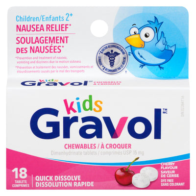 GRAVOL CHILDREN CHEW TB 15MG 18