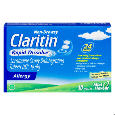 CLARITIN RAPID DISSOLVE 10MG 10