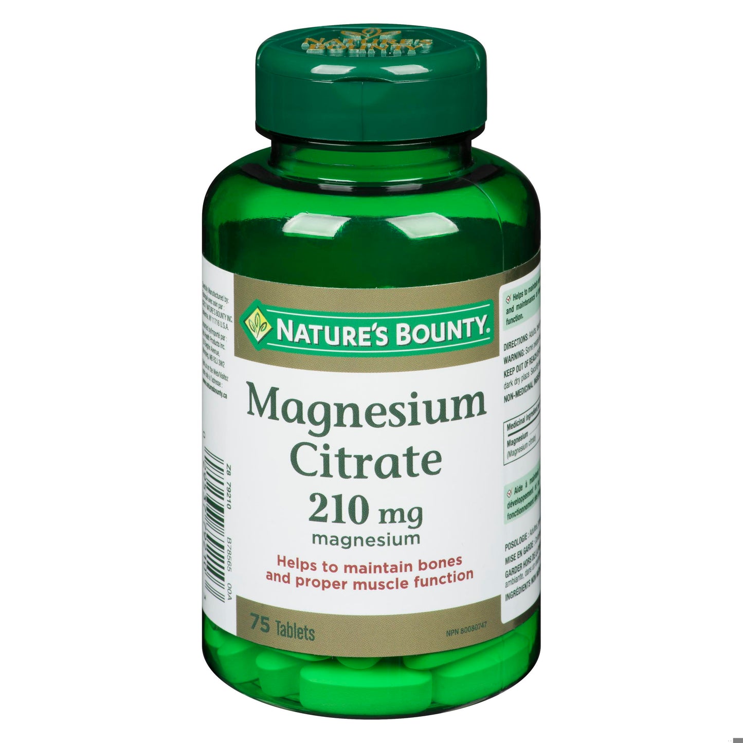 NATURE'S BOUNTY MAGNESIUM CITRATE TB 200MG 75