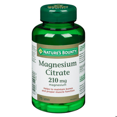 NATURE'S BOUNTY MAGNESIUM CITRATE TB 200MG 75