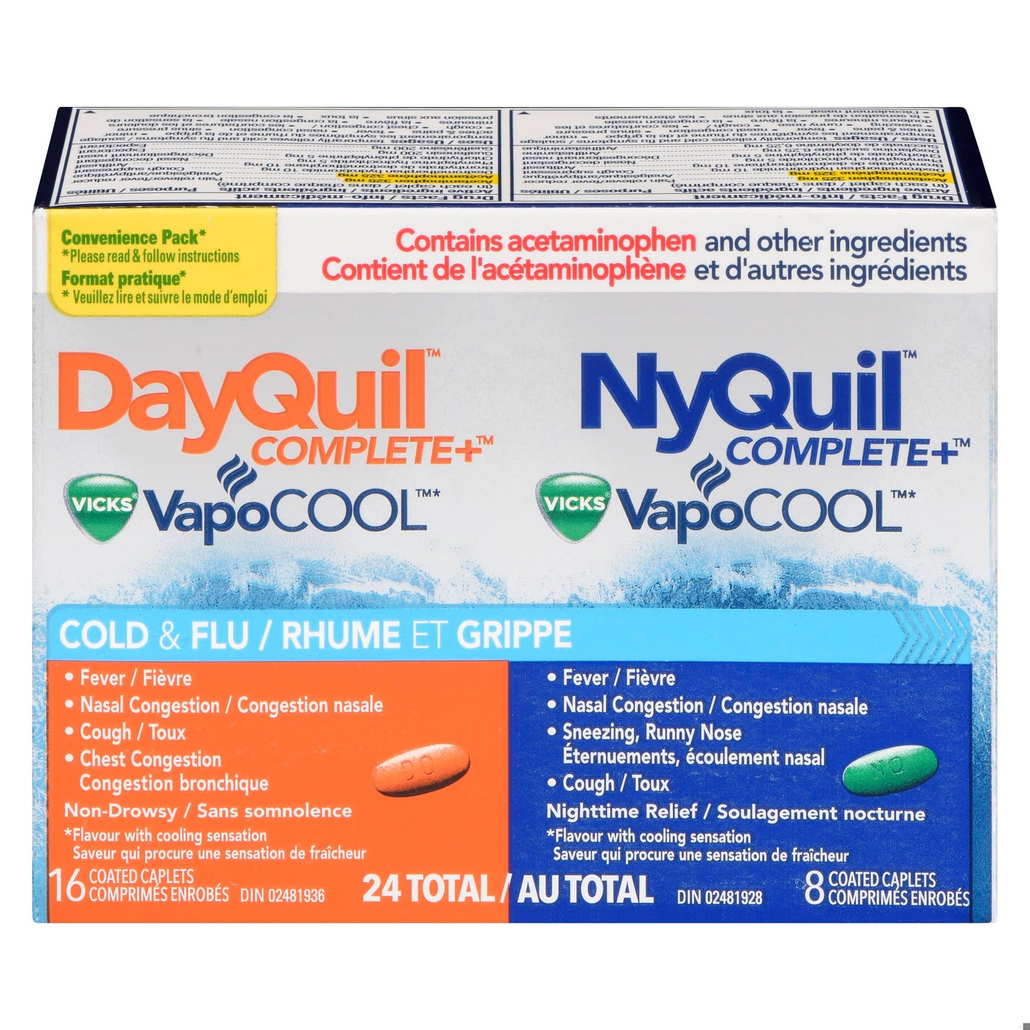 DAYQUIL/NYQUIL VAPOCOOL COMPLETE COMBO CPLT 24