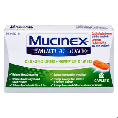 MUCINEX COLD & SINUS TB 20
