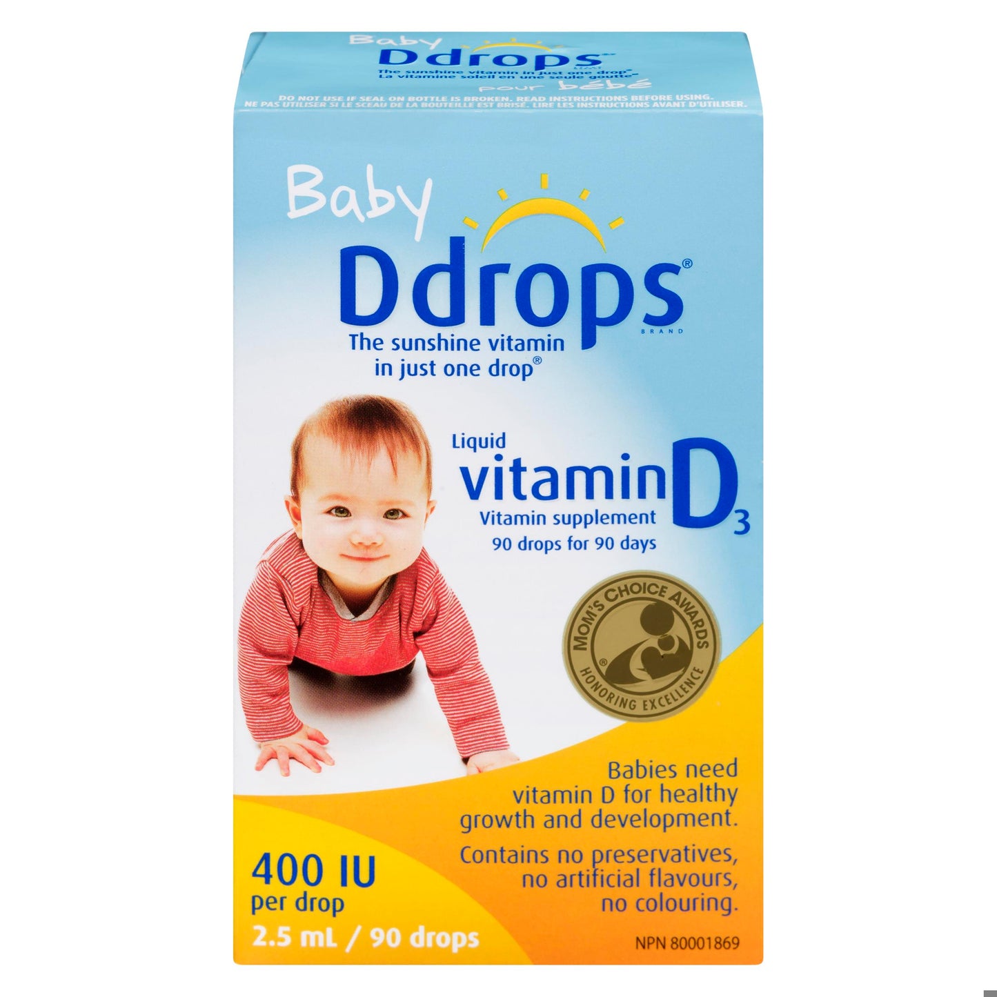 D DROPS BABY 400IU DROPS 90