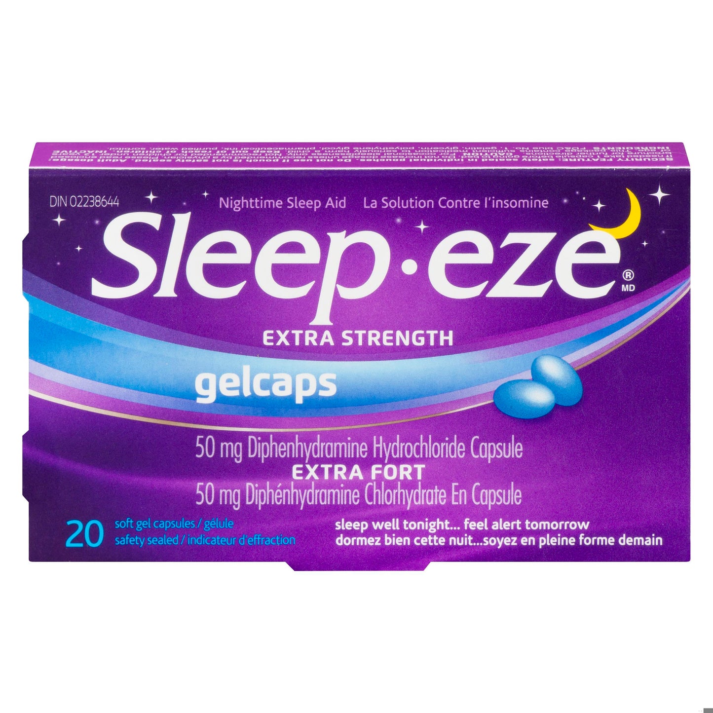 SLEEP-EZE D GELCAPS 50MG 20