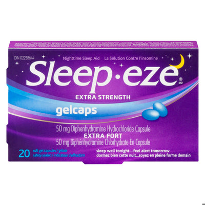 SLEEP-EZE D GELCAPS 50MG 20