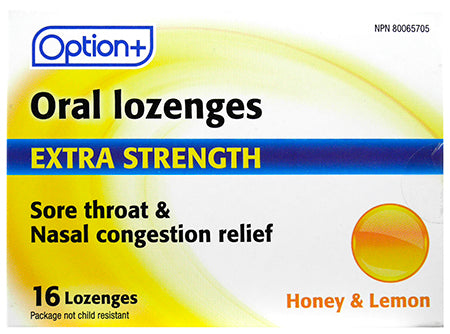 OPTION+ SORE THRT&NAS CONG RELF XST LEM LOZ15MCG16