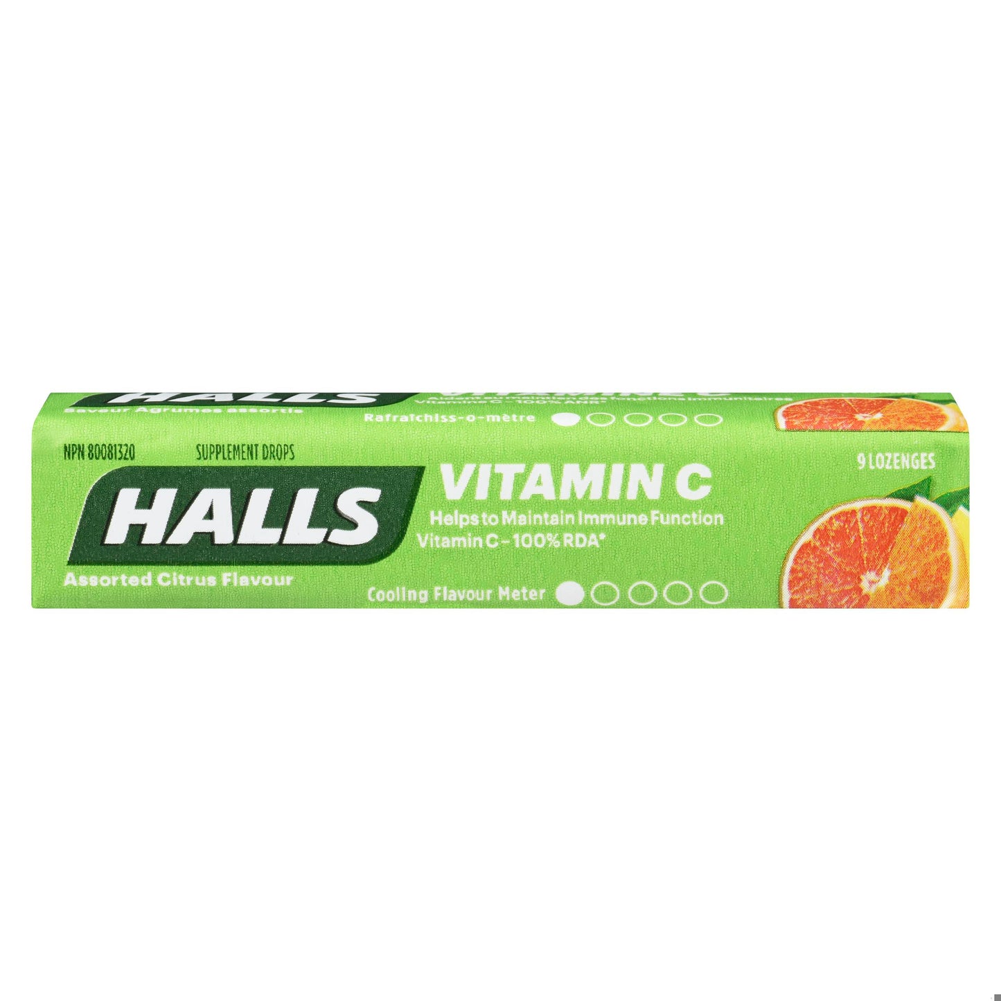 HALLS DEFENSE VITAMIN C LOZ CITRUS 9PC