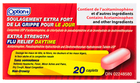 OPTION+ FLU RELIEF DAY CPLT 20