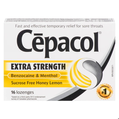 CEPACOL LOZ HONEY/LEMON EXTRA STRENGHT 16